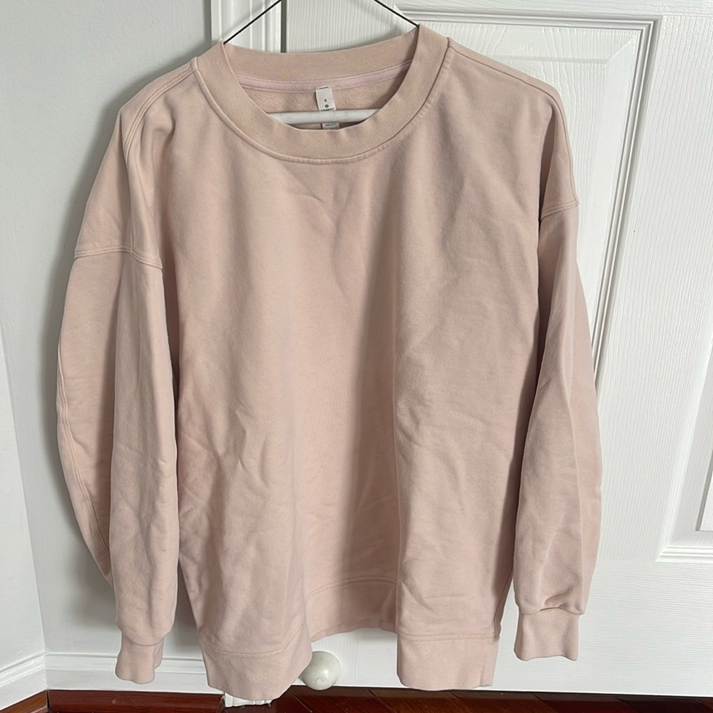 Oversized fit crew neck sweatshirt